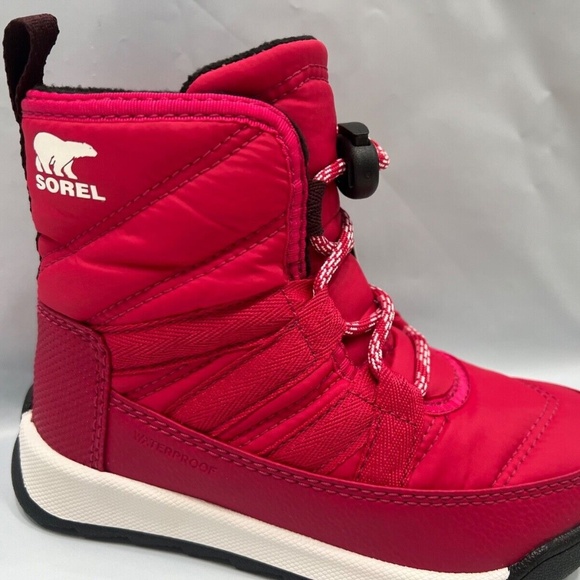 New Sorel Whitney II Short WaterProof Insulated Boot Youth Size Bootie Fuchsia - Picture 5 of 7